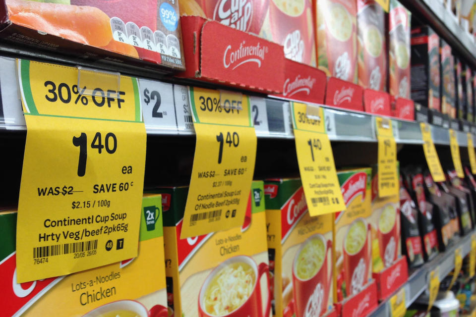 Coles and Woolworths offer discount prices  daily 