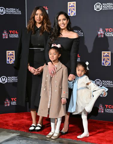 <p>Axelle/Bauer-Griffin/FilmMagic</p> Natalia Bryant, Vanessa Bryant, Bianka Bryant, Capri Bryant attend the unveiling of Kobe Byrant's hand & footprints at the TCL Chinese Theatre in March 2023