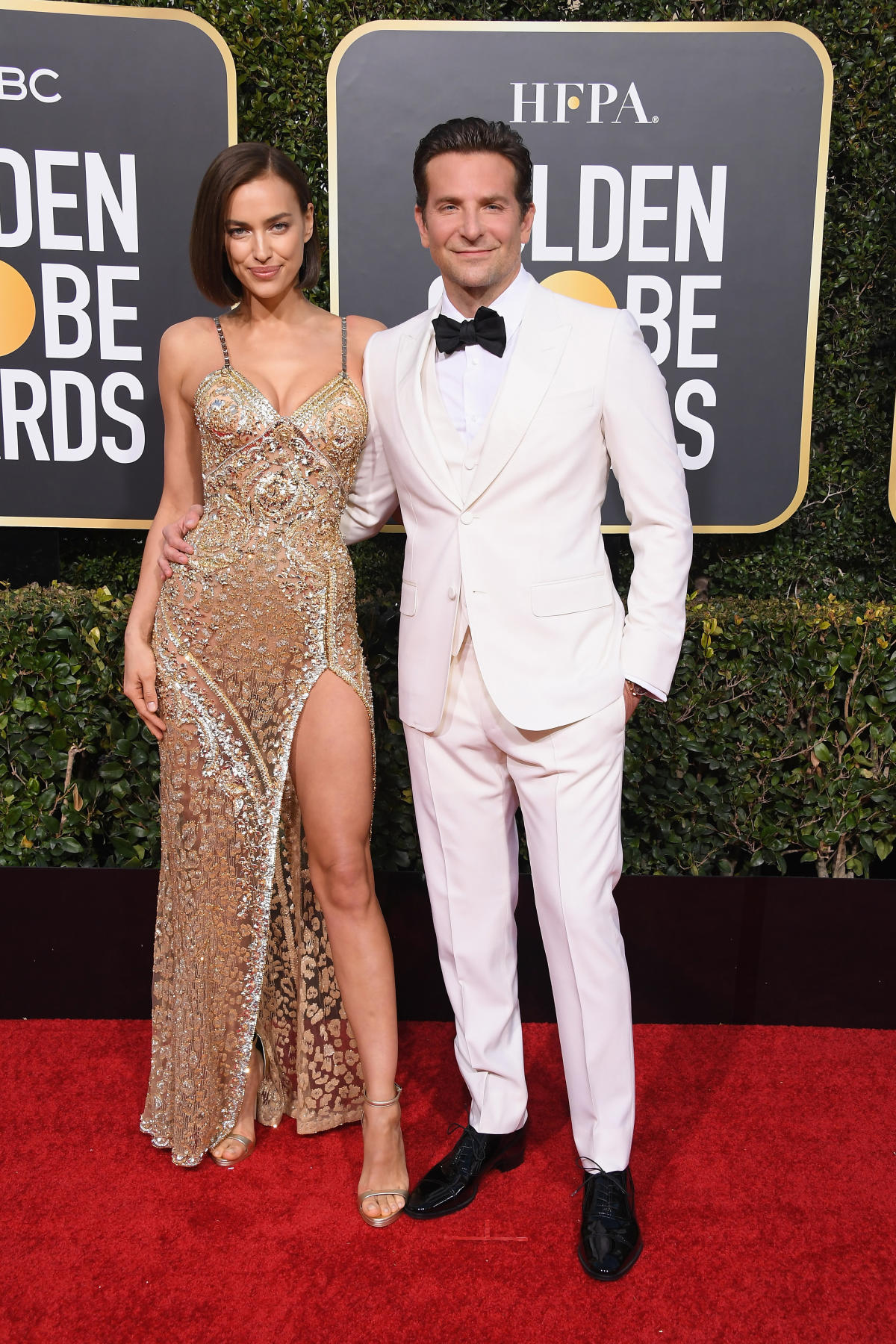 Cooper and Irina Shayk Made a Rare Red Carpet Outing at Golden Globes