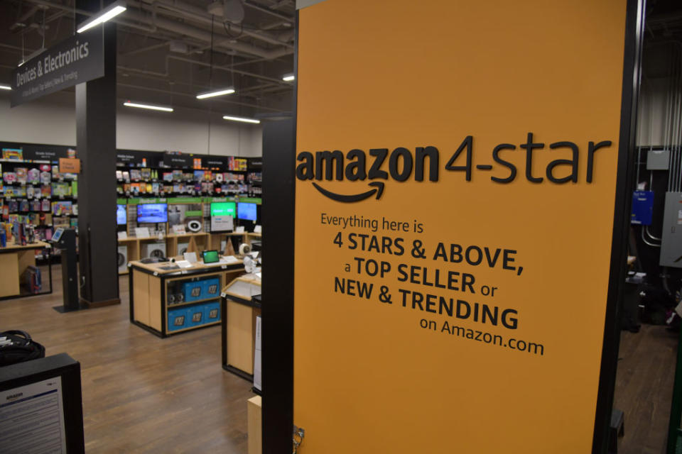 Un negozio Amazon 4-star, simbolo dell’approdo del gigante dell’e-commerce nella distribuzione ‘reale’ (foto: Getty Images)