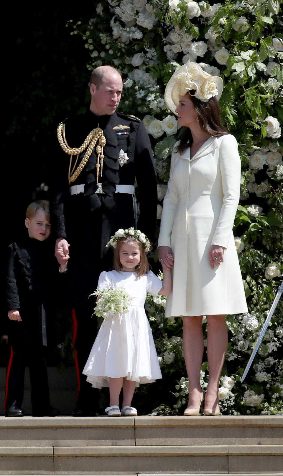 <p>Whilst Princess Charlotte was happy to pose for the cameras on Prince Harry and Meghan Markle’s wedding day, Prince George just wasn’t having any of it. Source: Getty </p>