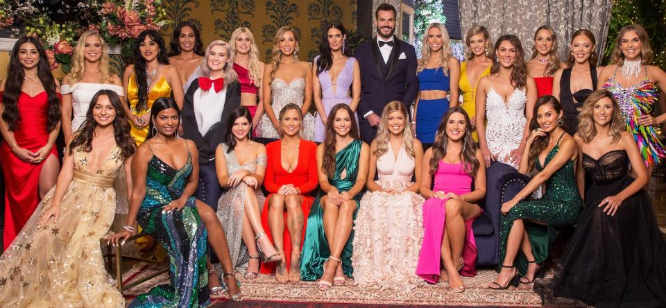 The bachelorettes on The bachelor 2020