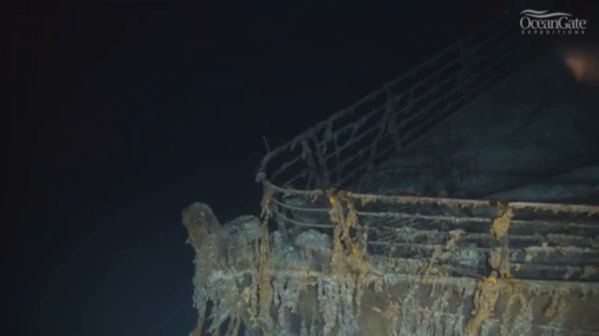 New 8K footage of the Titanic wreck is the highest-resolution film every captured of the ship’s watery grave (YouTube/OceanGate Expeditions)