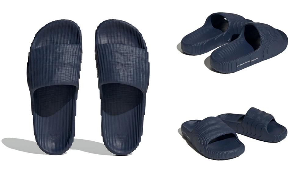 adidas Adilette 22雖然被指控抄襲Yeezy Slide，但熱度不減。（圖/Yahoo購物中心）