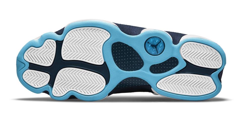 The outsole of the Air Jordan 13 “Obsidian.” - Credit: Courtesy of Nike