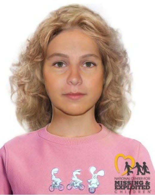A digital image the National Center for Missing and Exploited Children had created of Jane Doe, now Lisa Coburn Kesler, possible appearance who died in 1990.