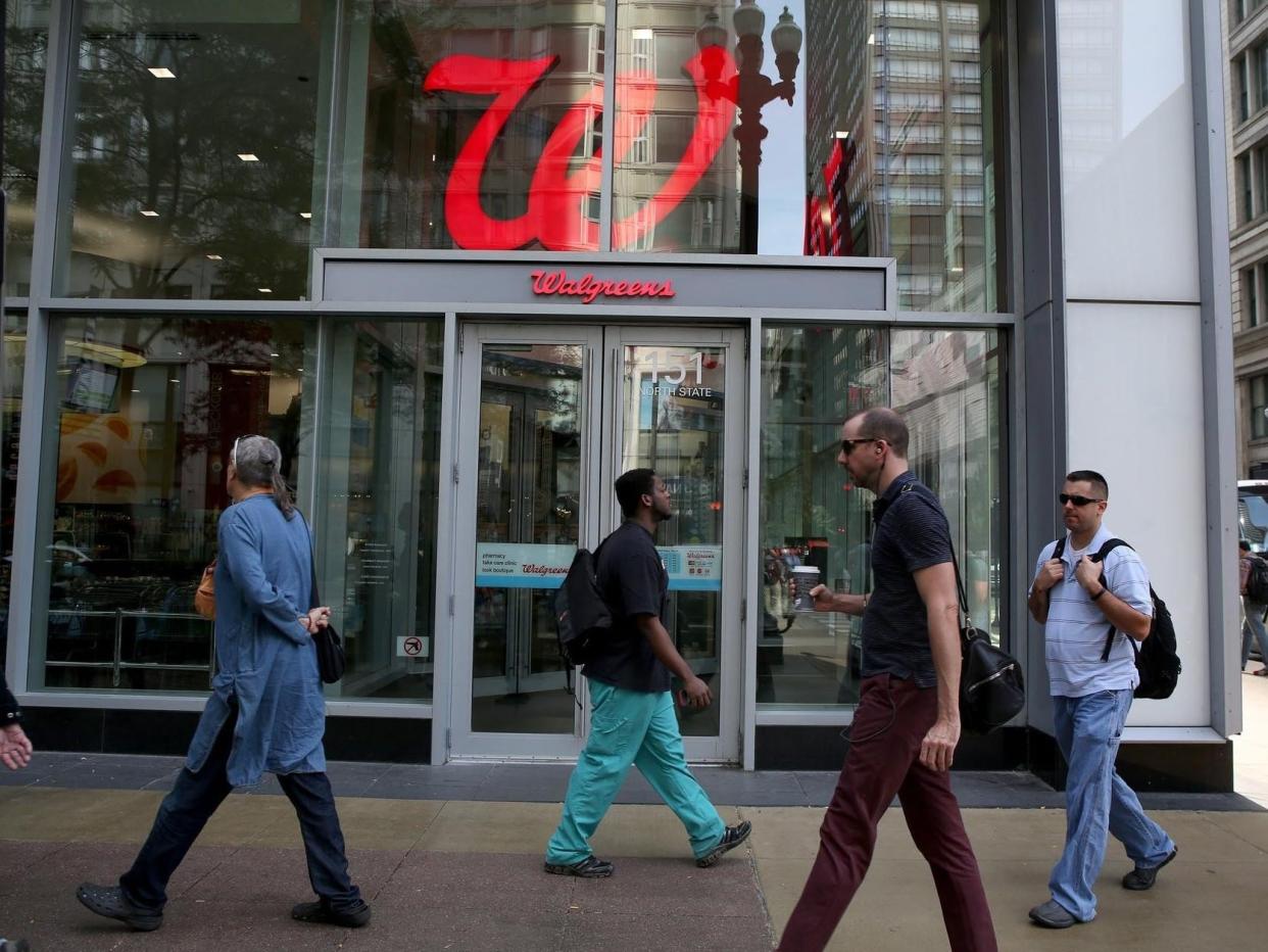 The Walgreens store at State and Randolph Streets in Chicago. (Nancy Stone/Chicago Tribune/Tribune News Service via Getty Images