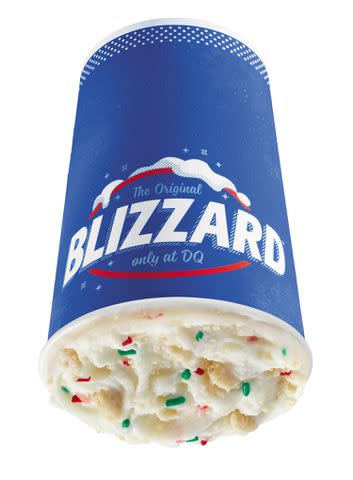 <p>Dairy Queen</p> Dairy Queen's Frosted Sugar Cookie Blizzard