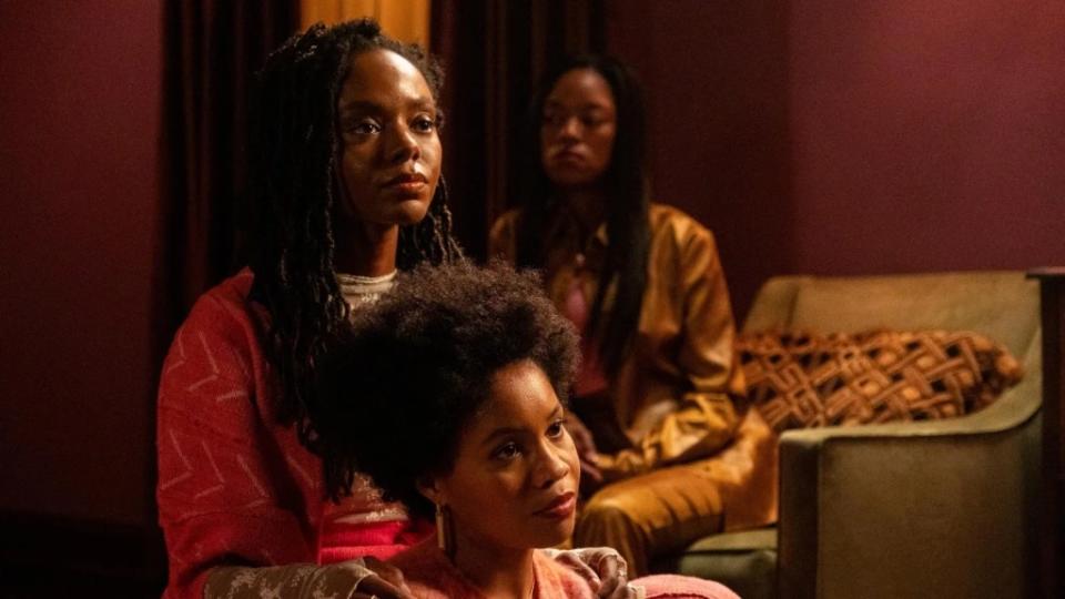 Hazel (Ashleigh Murray) and Nella (Sinclair Daniel) in “The Other Black Girl” (Hulu/Onyx Collective)
