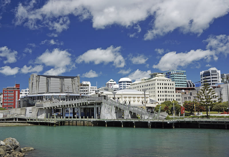 The waterfront walkway