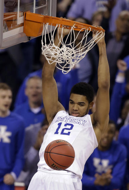 Big things are expected from Karl-Anthony Towns in the NBA. (AP)