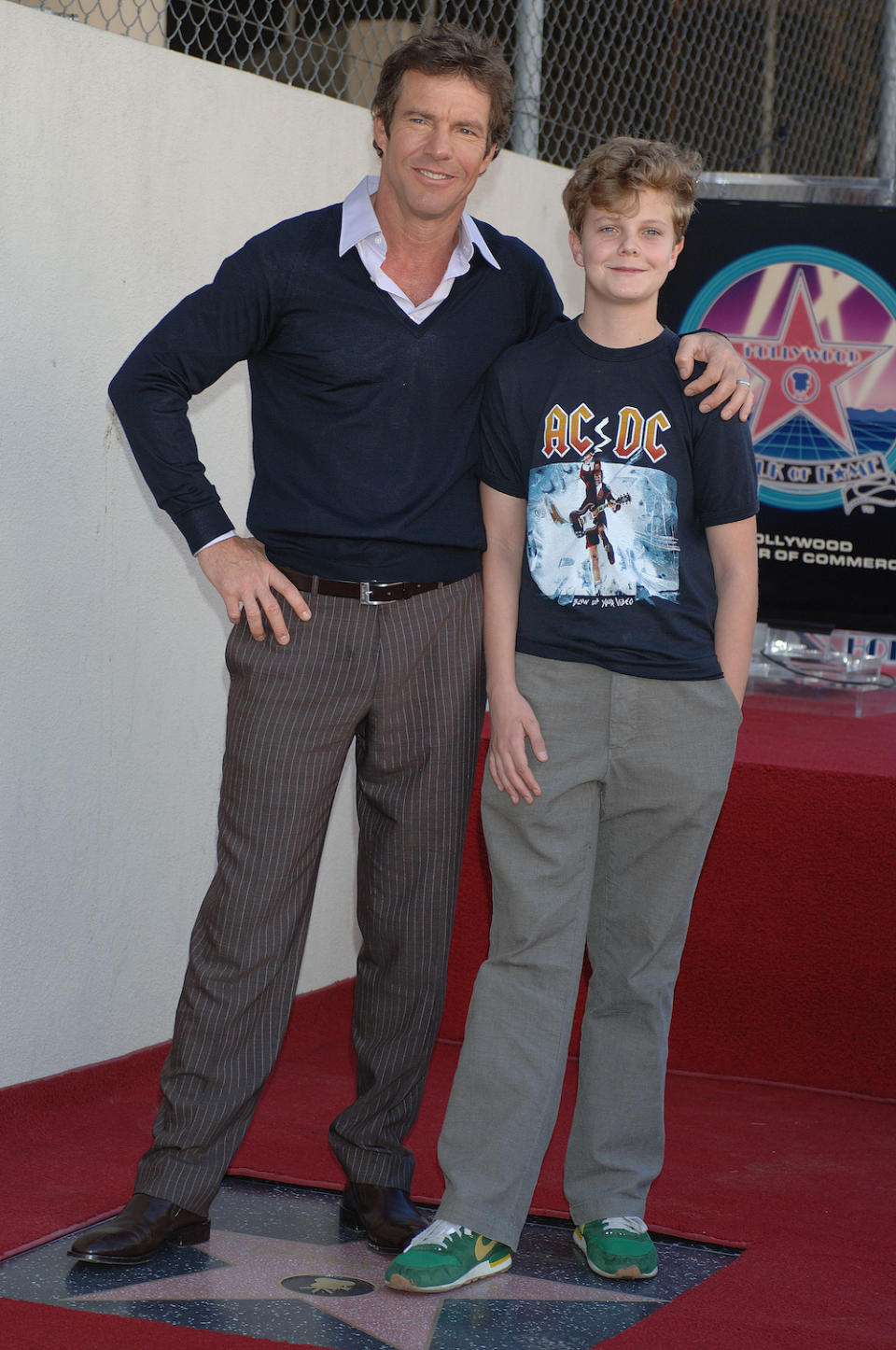 Dennis and Jack Quaid