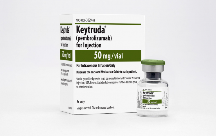 The PD-1 immunotherapy drug Keytruda. (Image: Merck)