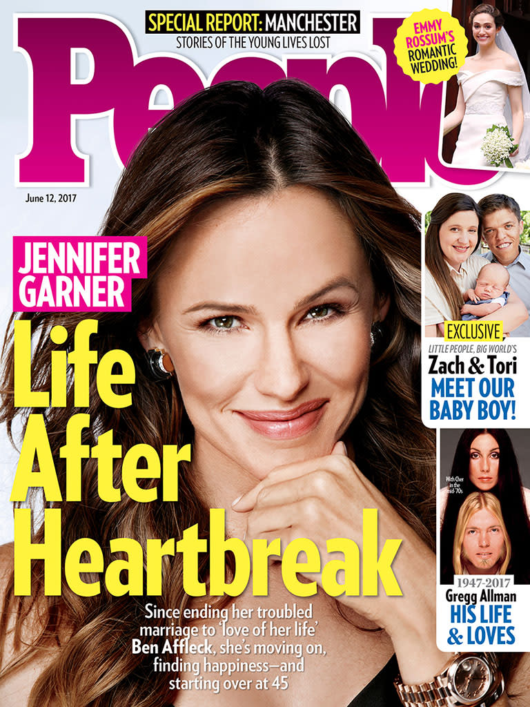 People magazine looks into Jennifer Garner's life after her split with Ben Affleck in this week's issue. She's not ready to date, according to the mag. (Photo: People)