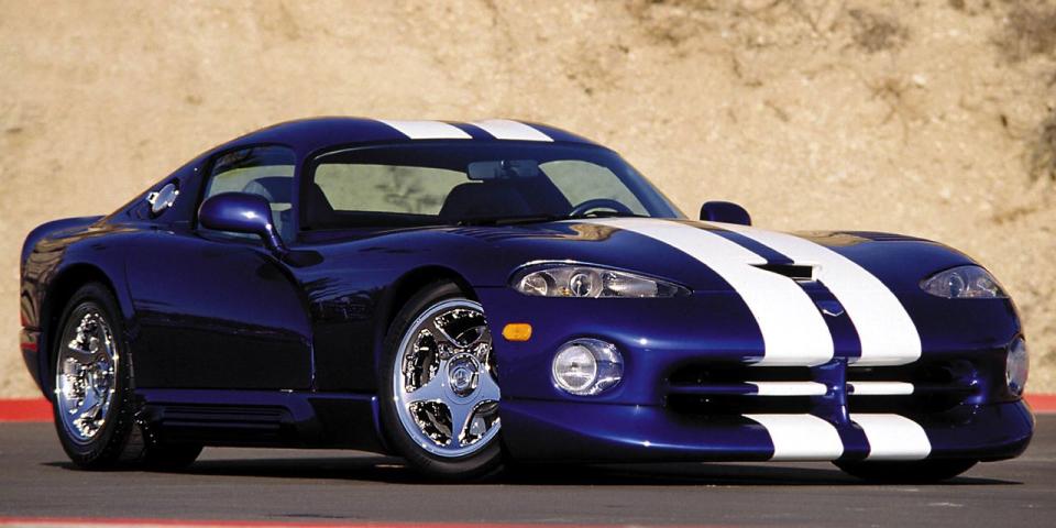 <p>Despite the massive V10 fitted in the front of the car, the Viper offered <a href="http://www.caranddriver.com/comparisons/the-two-wheeled-view-live-without-a-net-page-5" rel="nofollow noopener" target="_blank" data-ylk="slk:very fast lap times in very attainable ways;elm:context_link;itc:0;sec:content-canvas" class="link ">very fast lap times in very attainable ways</a>.</p>