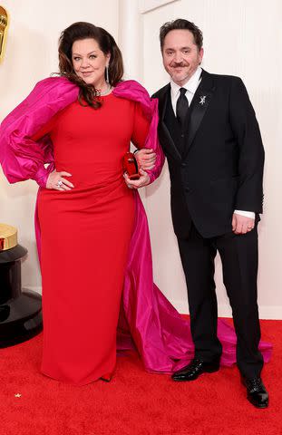 <p>Mike Coppola/Getty</p> Melissa McCarthy and Ben Falcone