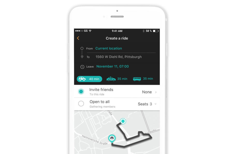 Most ride hailing apps are strictly focused on getting you from A to B. That's