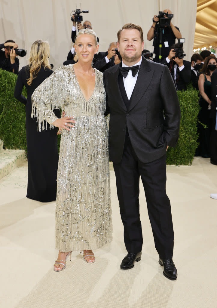 Julia Carey and James Corden at the 2021 Met Gala