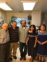 From left to right: Francisco Padilla, Javier Padilla, Rudy Padilla, Susy Perez and Susy Padilla.