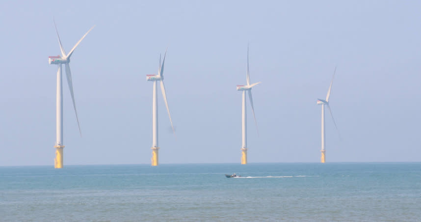 第三座離岸風場海能風場47座風機全數完工併聯，加入綠能發電行列。（圖／報系資料照）