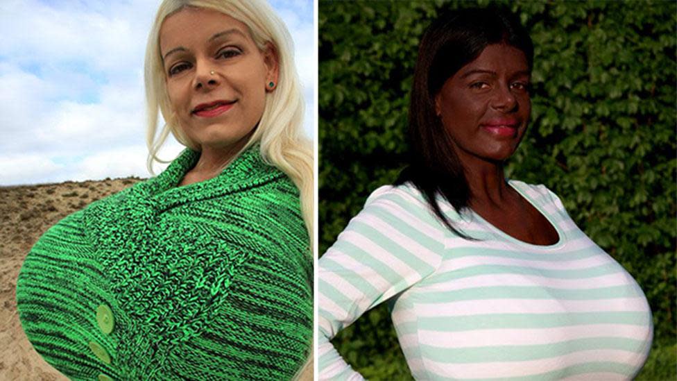 Model with massive 70S boobs returns to Hollywood as 'black woman