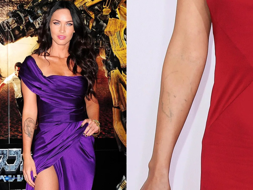 megan fox marilyn monroe tattoo removed