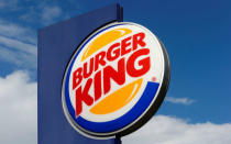 FILE PHOTO - The logo of U.S. fast food group Burger King is seen at a restaurant in Bruettisellen, Switzerland October 11, 2016. REUTERS/Arnd Wiegmann/File Photo