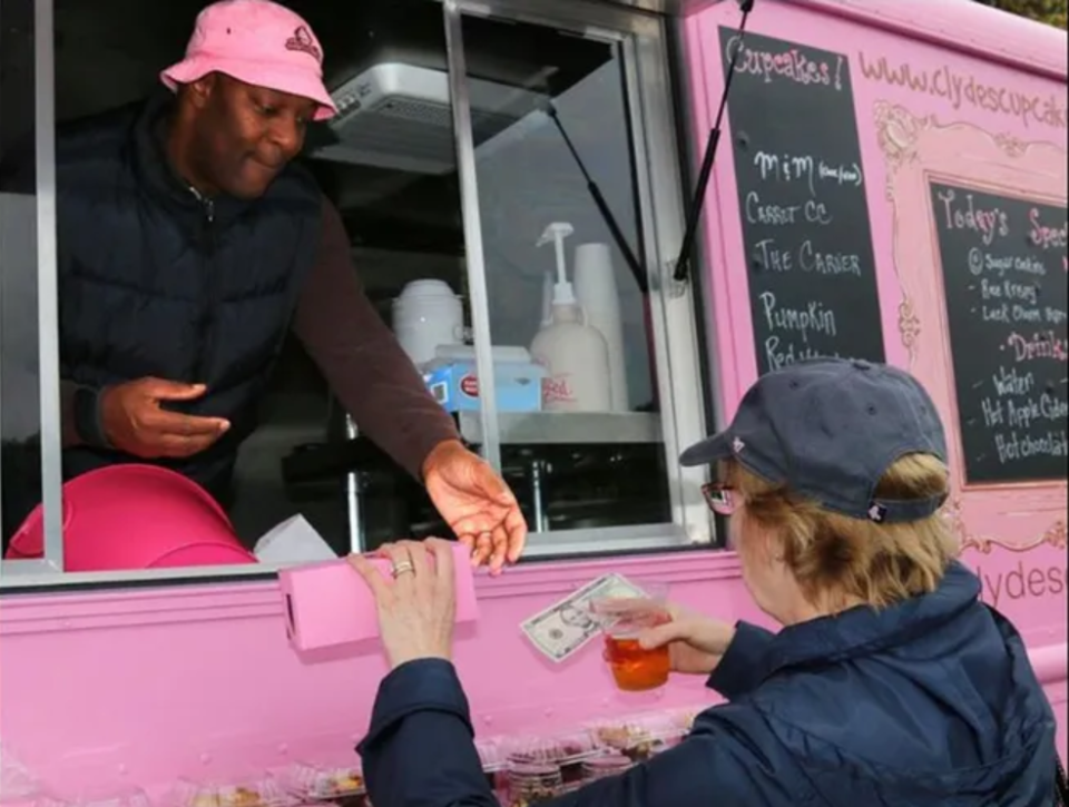 Clyde Bullen, owner of Clyde’s Cupcakes, has been in downtown Exeter for more than a decade.