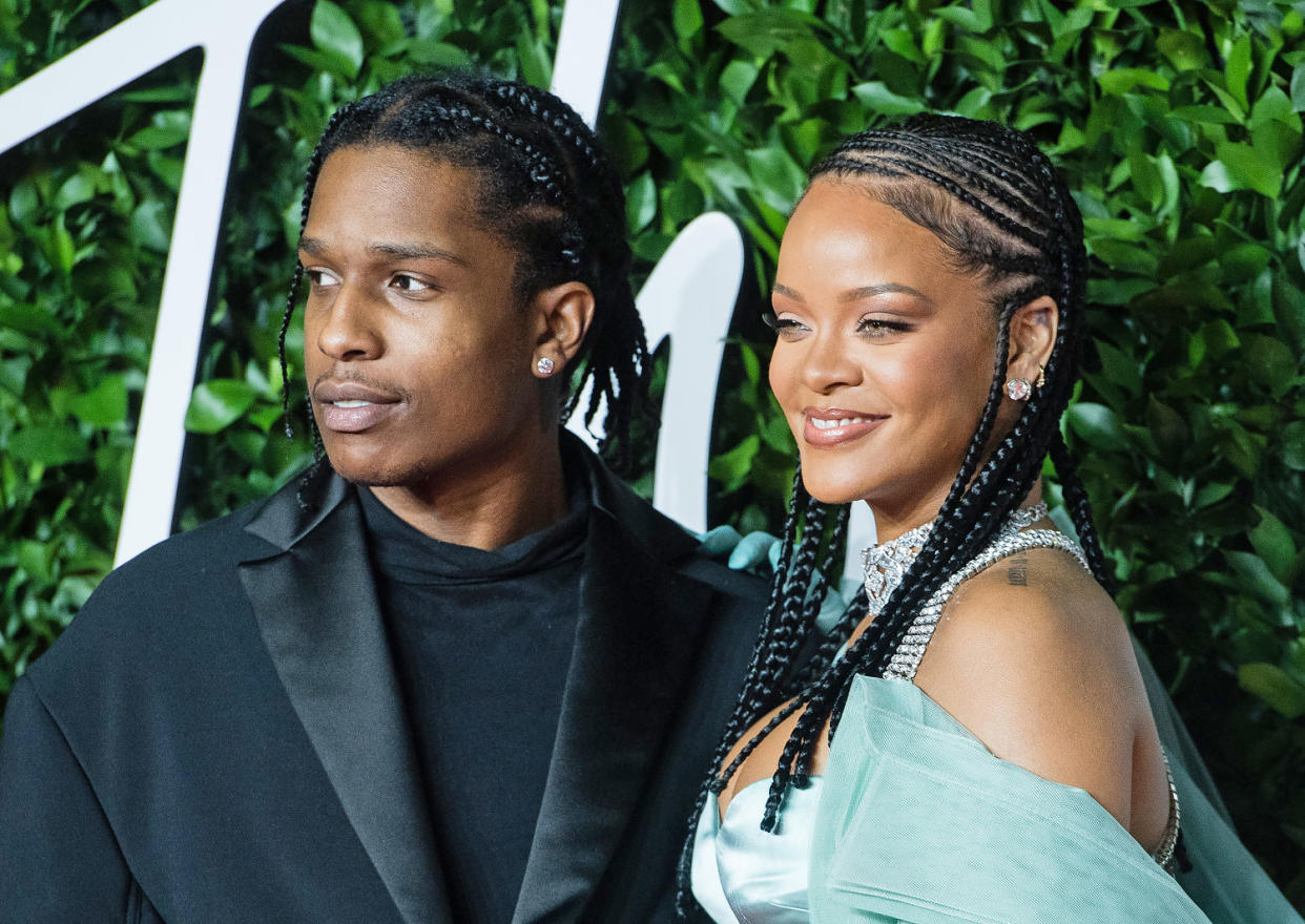 Rihanna and A$AP Rocky at The 2019 Fashion Awards. (Samir Hussein / WireImage)