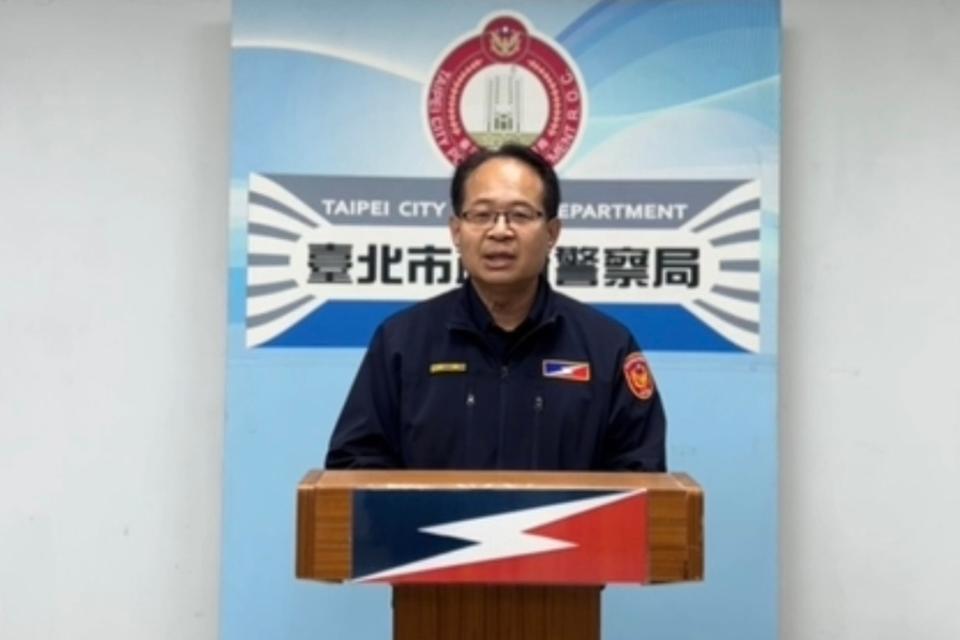 圖說：發言人臺北市保安警察大隊第二中隊長吳文城。