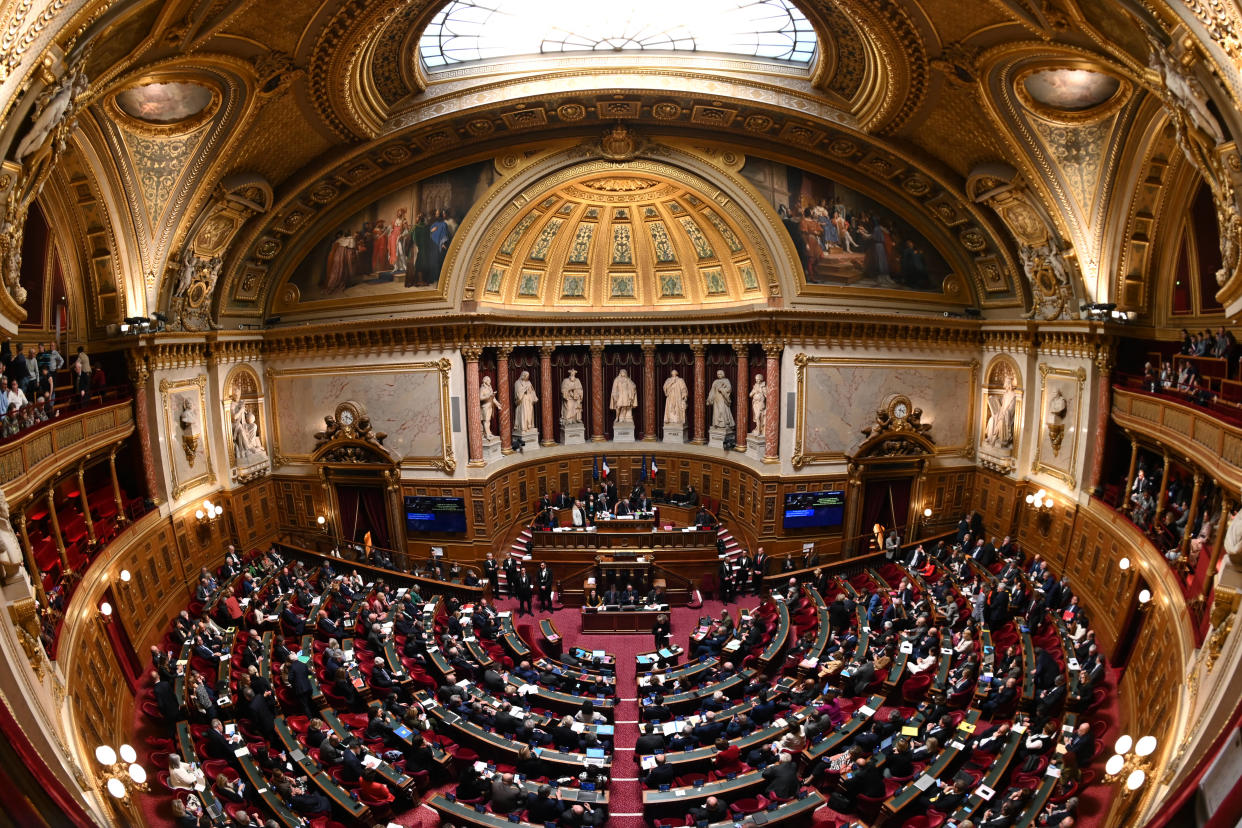 Une vue générale du Sénat, à Paris, le 2 avril 2024.