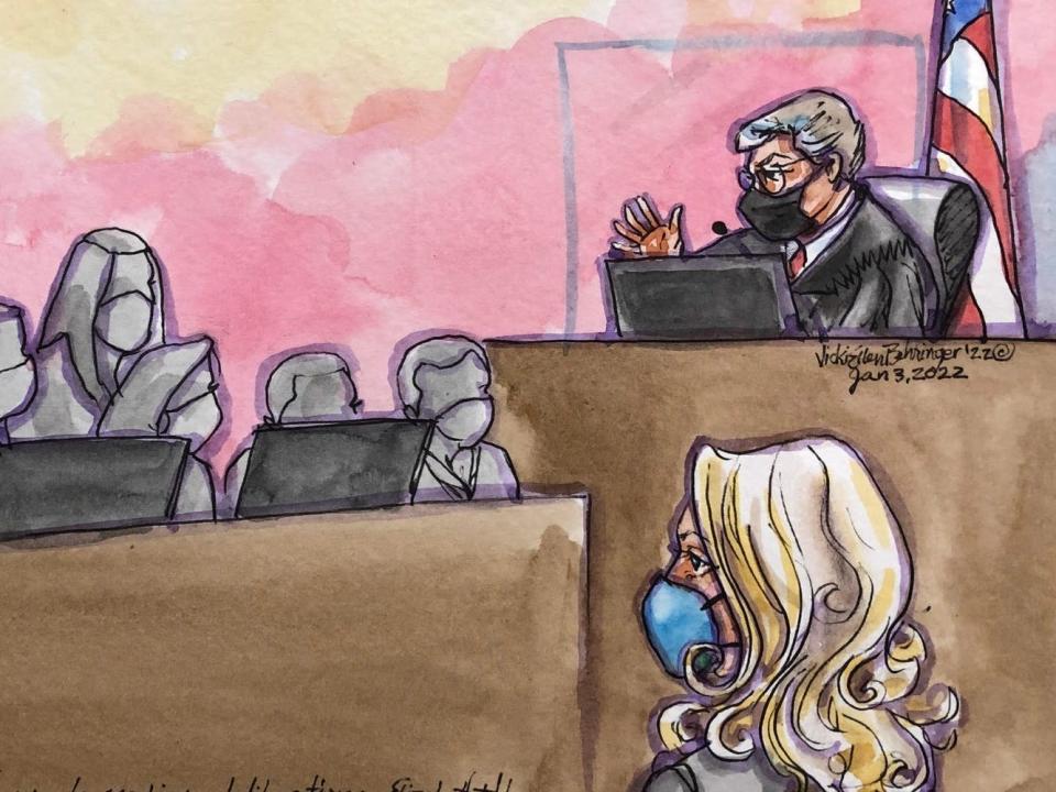 Elizabeth Holmes trial sketch