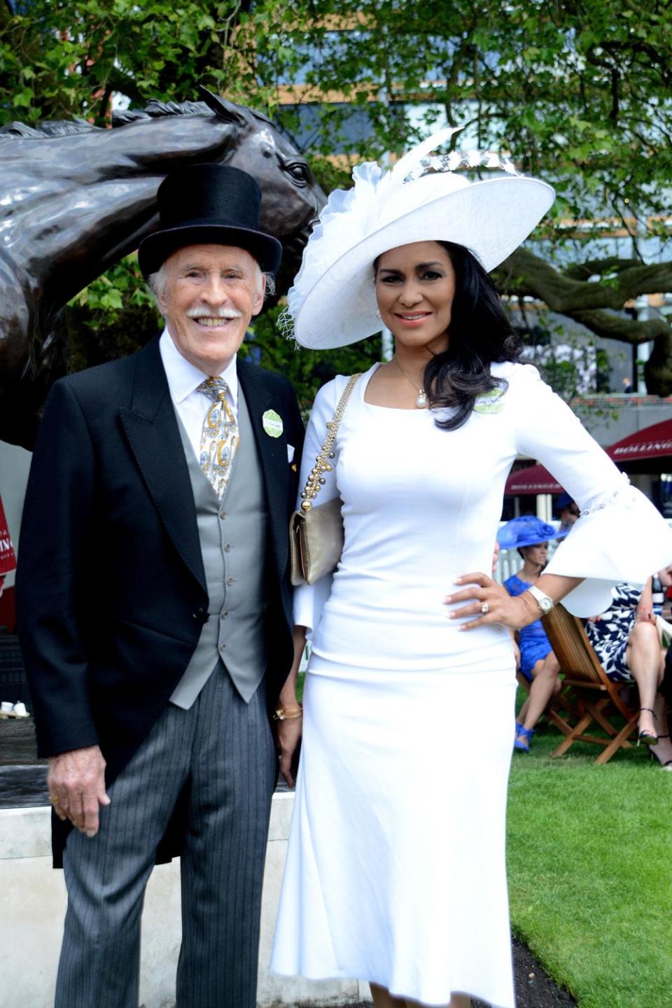 Loving support: Bruce Forsyth and his wife Lady Wilnelia (Kirstin Sinclair/Getty)
