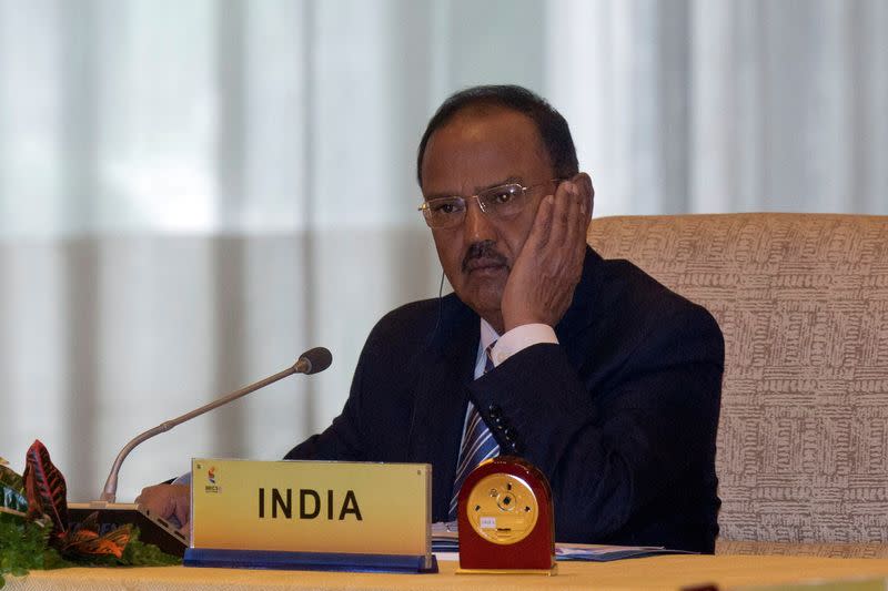 FILE PHOTO: Indian National Security Advisor Ajit Doval, attends the seventh meeting of BRICS senior representatives on security issues held at the Diaoyutai state guesthouse in Beijing