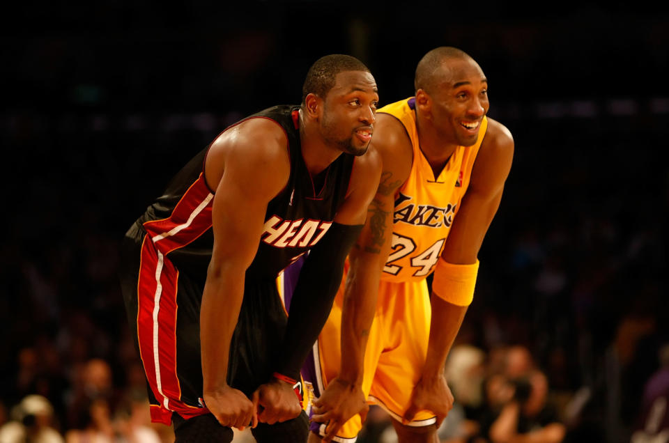 Kobe Bryant and Dwyane Wade were adversaries bonded by mutual respect. (Jeff Gross/Getty Images)