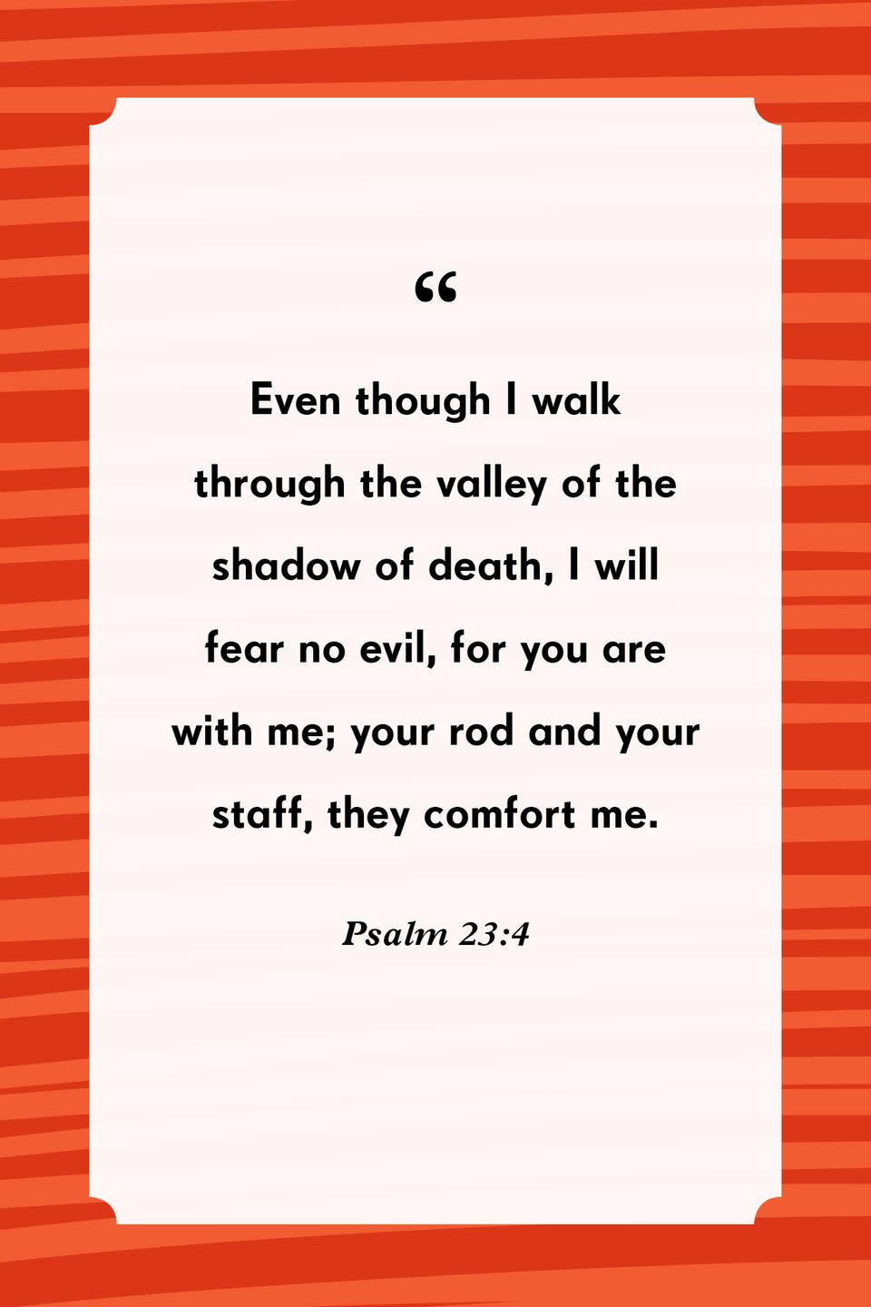 3) Psalm 23:4