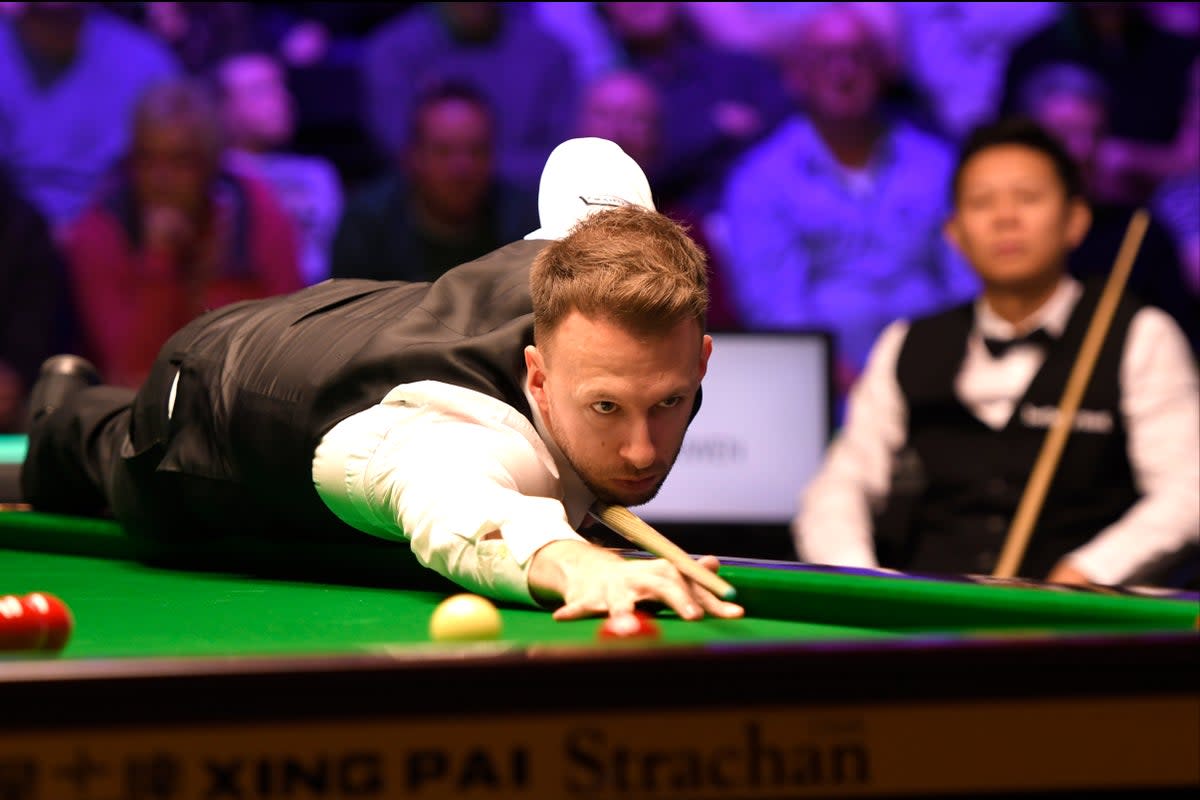Judd Trump is in action at the UK Snooker Championship  (Getty Images)