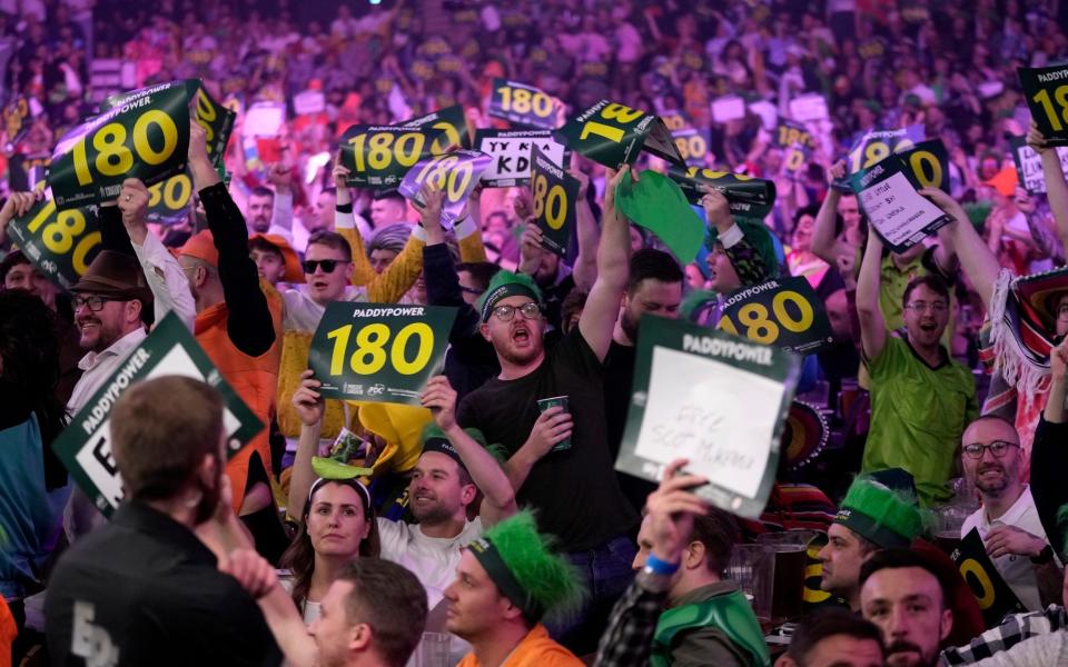 Fans at last year's PDC Darts World Championship at Alexandra Palace