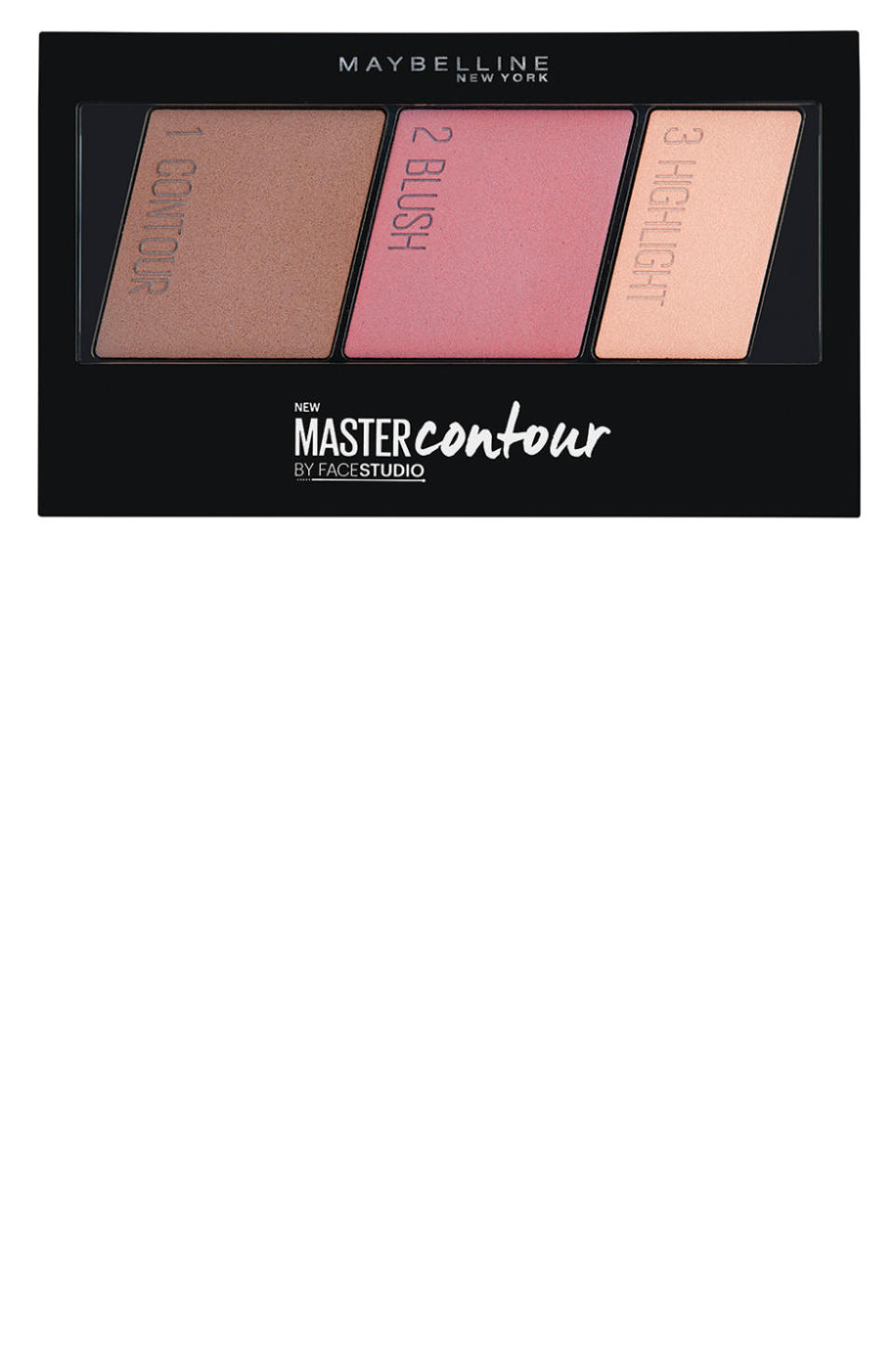 <p><strong>Maybelline New York</strong> Face Studio Master Contour Face Contouring Kit, $13, <a rel="nofollow noopener" href="https://www.maybelline.com/face-makeup/contouring/facestudio-master-contour" target="_blank" data-ylk="slk:maybelline.com;elm:context_link;itc:0;sec:content-canvas" class="link ">maybelline.com</a>. </p>