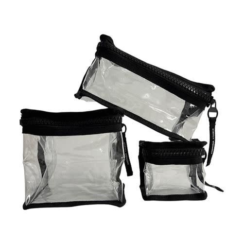 7) MST-333 Clear Makeup Organizers Set of 3 Bags