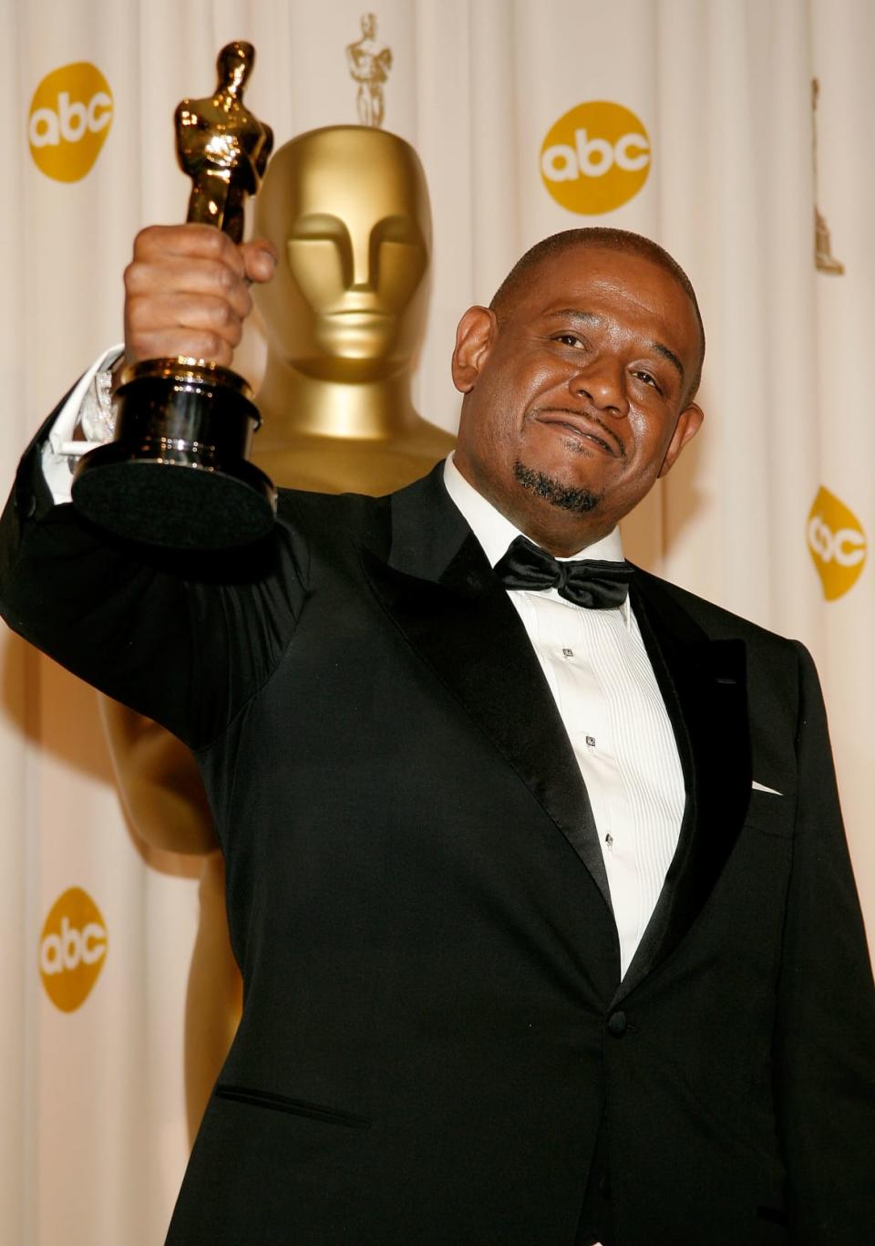 <div class="inline-image__caption"><p>Forest Whitaker poses after winning the Best Actor Oscar during the 79th Annual Academy Awards at the Kodak Theatre on February 25, 2007, in Hollywood, California. </p></div> <div class="inline-image__credit">Vince Bucci/Getty</div>