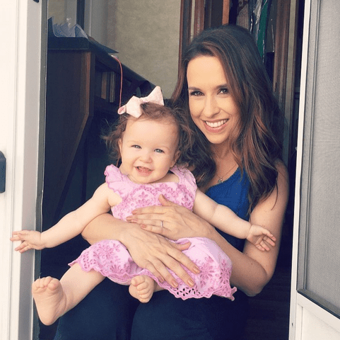Lacey Chabert/Instagram Lacey Chabert holding her daughter Julia Mimi Bella.