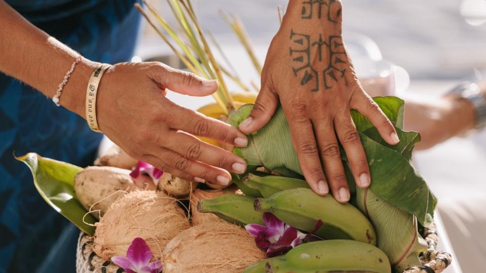 "The Wayfinder's Journey," a three-hour sunset cruise organized by Four Seasons Resort Maui, combines haute cuisine and celestial navigation. 