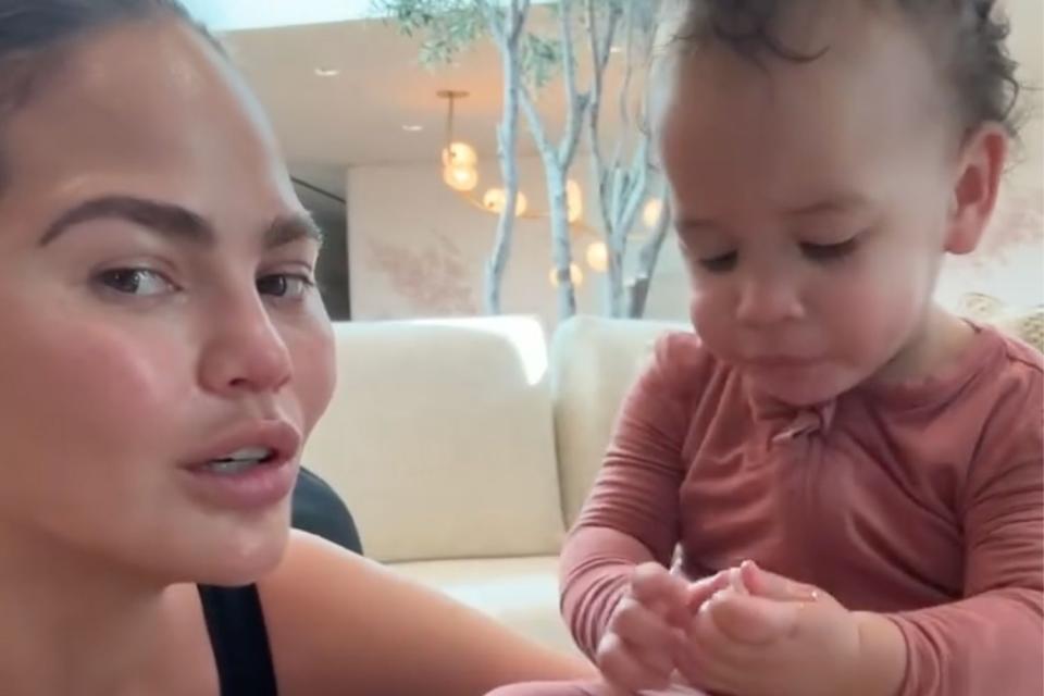 <p>Instagram/chrissyteigen</p> Chrissy Teigen and her daughter Esti