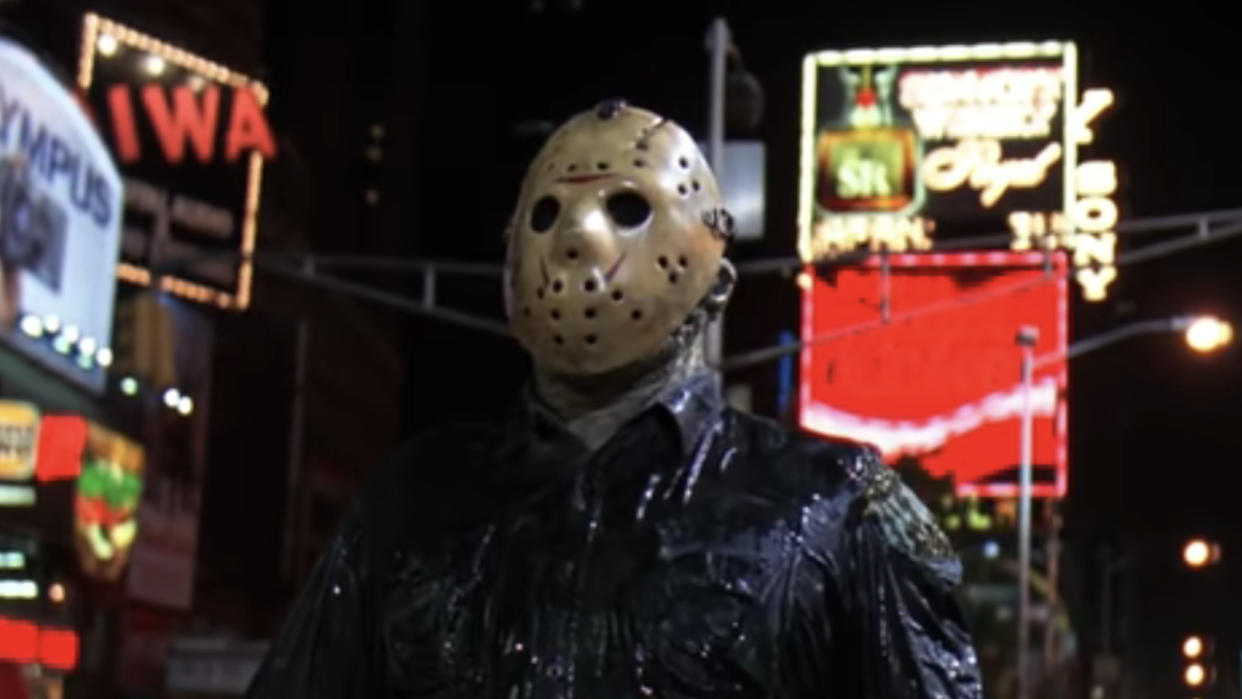  Kane Hodder as Jason Voorhees in Friday the 13th Part VIII: Jason Takes Manhattan. 