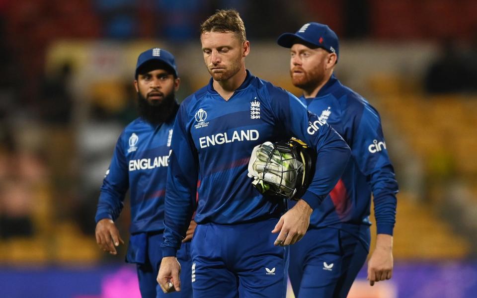 Adil Rashid (L), Jonny Bairstow (R) and Jos Buttler (C) - England's World Cup chopping and changing returns them to the bad old days of the 1990s