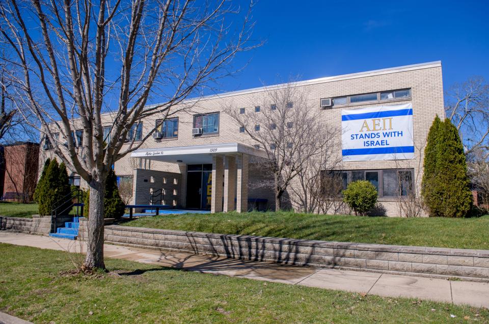 The Alpha Epsilon Pi Jewish fraternity house on the Bradley University campus was hit with graffiti apparently aimed at the Jewish community early Friday, March 15, 2024 in Peoria. Bradley Hall and Dingeldine Music Center were also vandalized with similar graffiti.