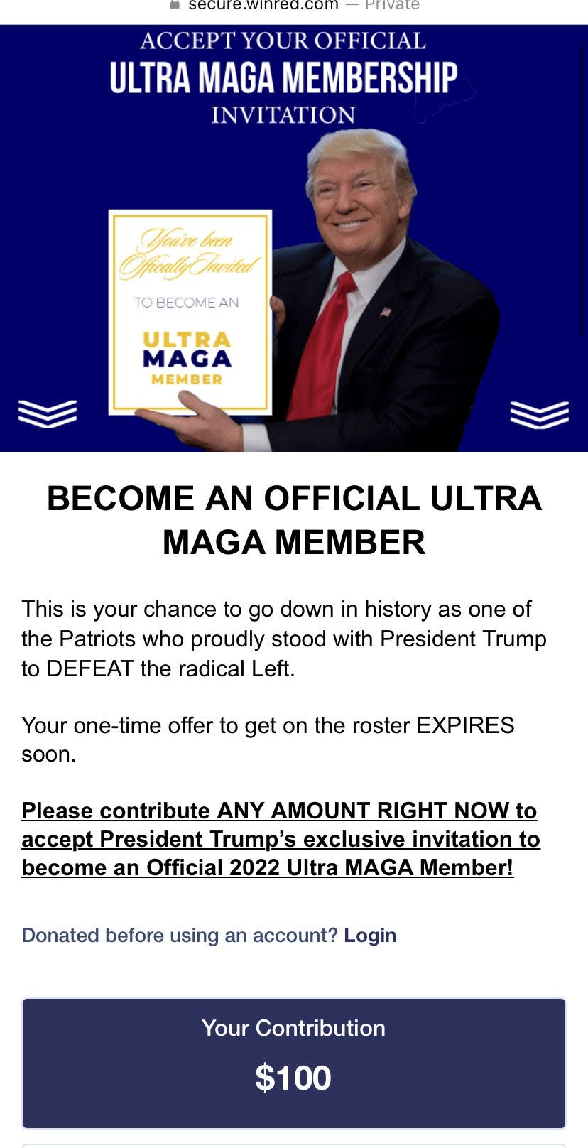 Trump ultra MAGA