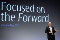 Goldman Sachs CEO David Solomon speaks during the Goldman Sachs Investor Day at Goldman Sachs Headquarters in New York