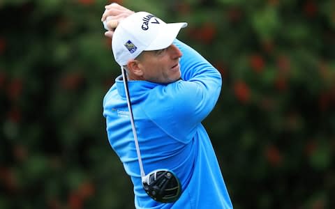 Jim Furyk of the United States plays his shot from the tenth tee during the final round of The PLAYERS Championship - Credit: Getty Images